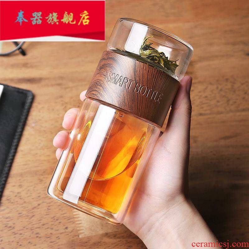 The Filter one car light the glass of water with cover portable separate fission insulation tea tea cup