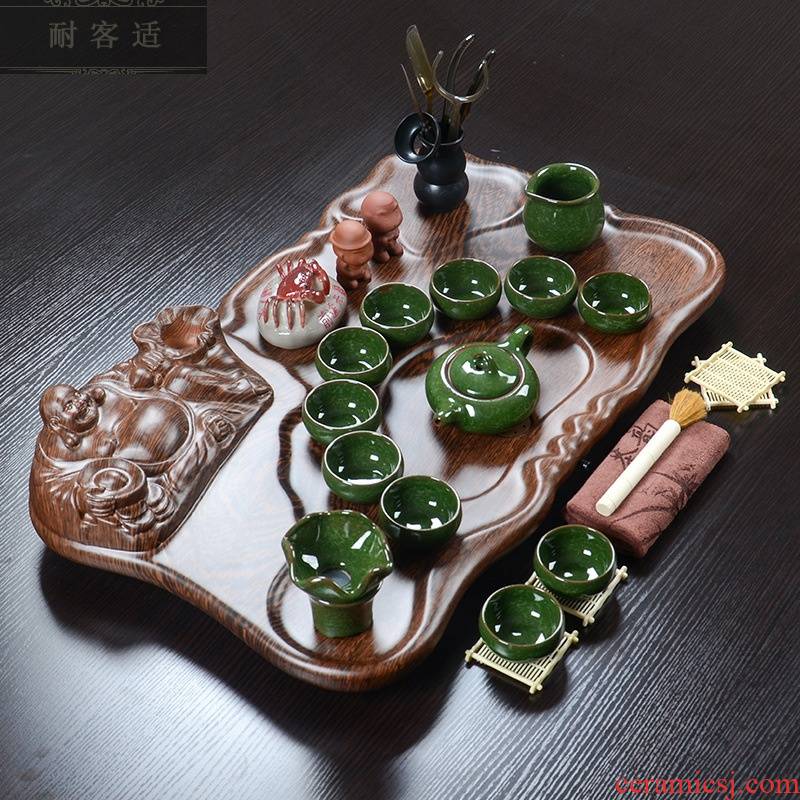 Hold to guest optimum technology wood tea tray was violet arenaceous kung fu tea set home office tea table