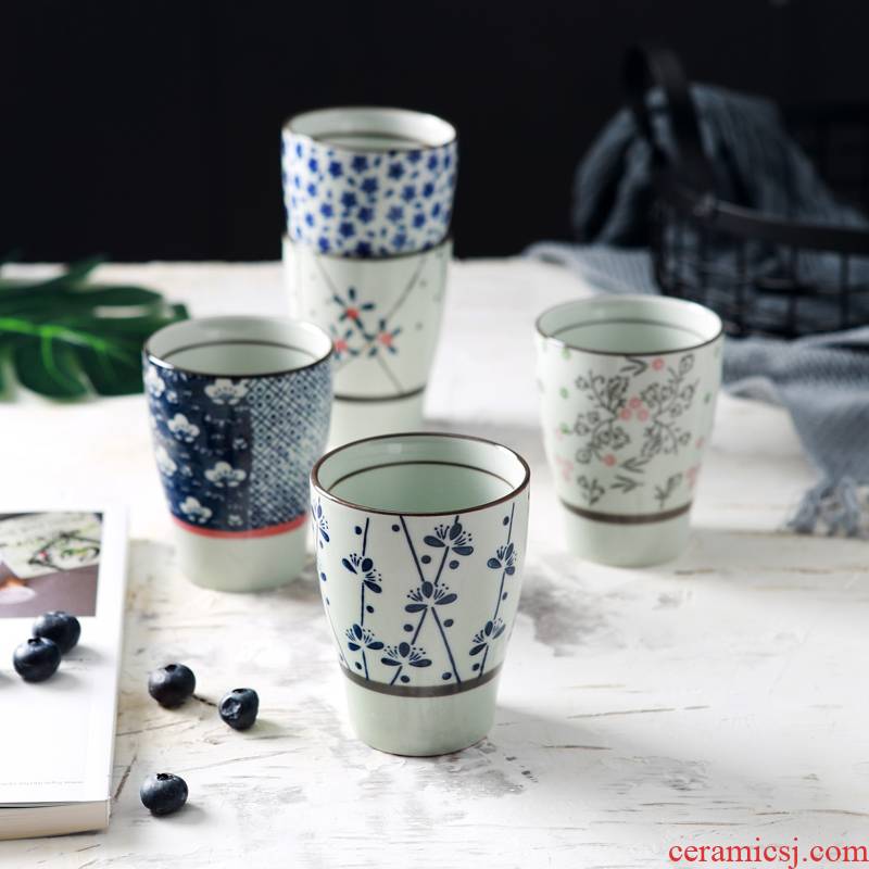 Jingdezhen ceramic keller cup Japanese female glass koubei household creative hand - made milk cup tea cups