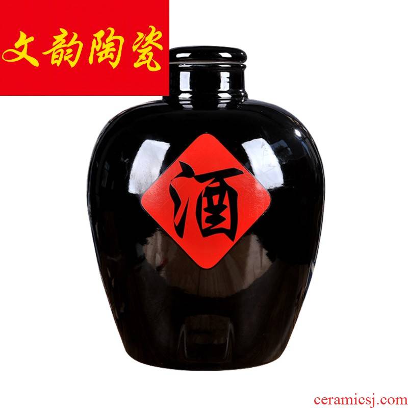 10 jins 50 jins of archaize ceramic wine jar hip it jars seal wine liquor mercifully jars