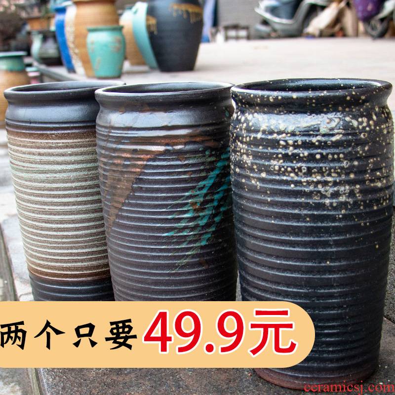 Fleshy flowerpot breathable meaty plant purple orchid extra - large ceramic POTS specials mage flowerpot courtyard Chinese rose