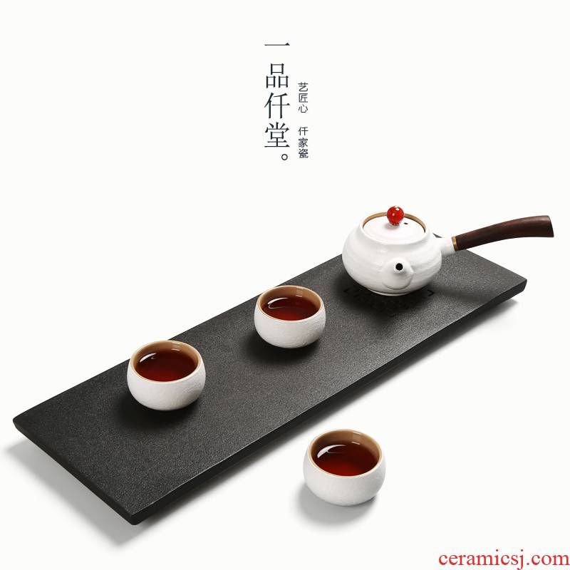 Yipin # $rectangle kongfu tea tray ceramic water storage type restoring ancient ways a simple single large dry terms