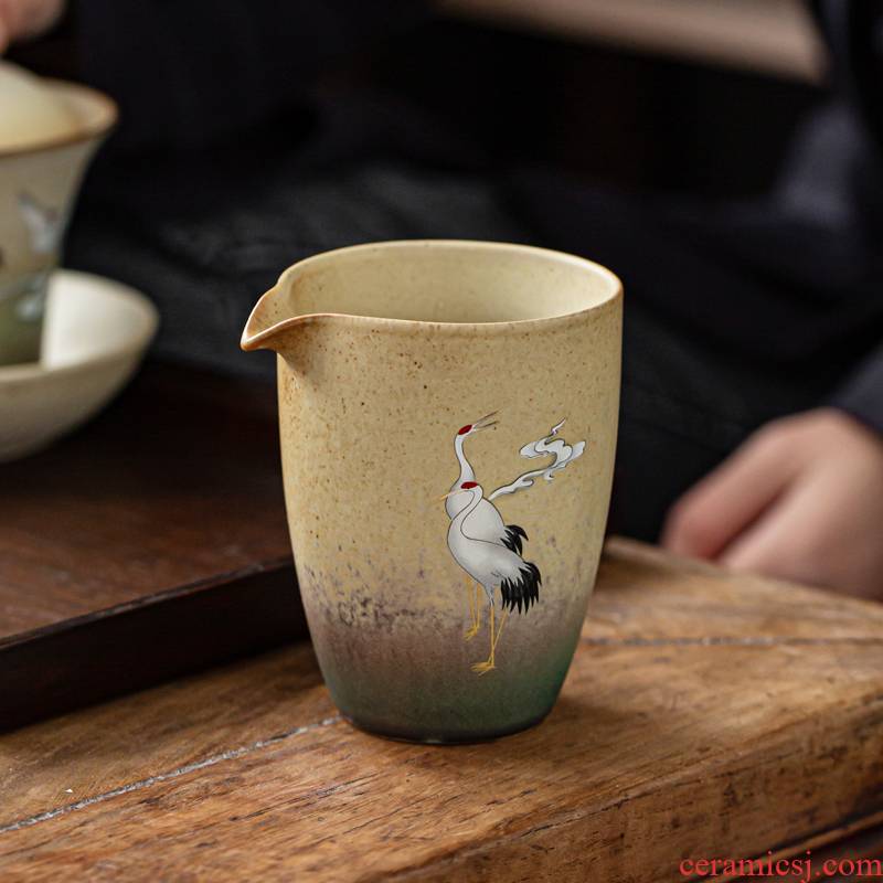 Japanese style restoring ancient ways cranes as up ceramic fair keller cup of tea and sea glass kung fu tea tea accessories points