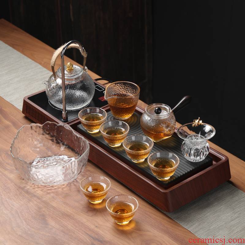 Japanese kung fu tea set home tea tea tea tea tray was contracted sitting room automatic modern office