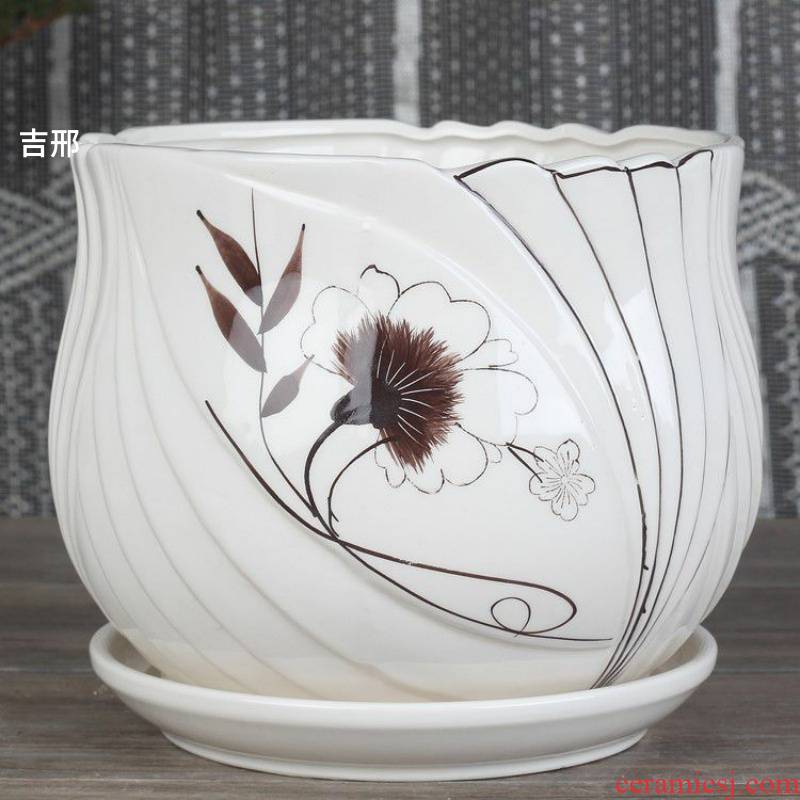 Special place like macrobian flower pot indoor ceramic yushu dedicated pot. The Color flower pot candy Color pottery