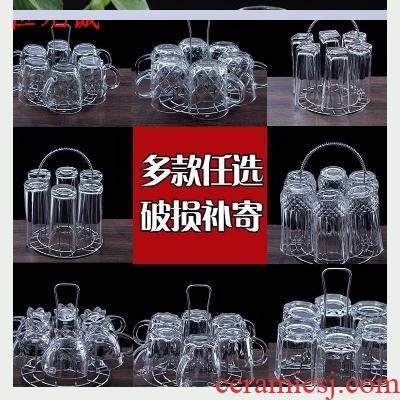 6 pack Glasses suit household glass high - temperature tea cup ultimately responds cup lead - free more beer