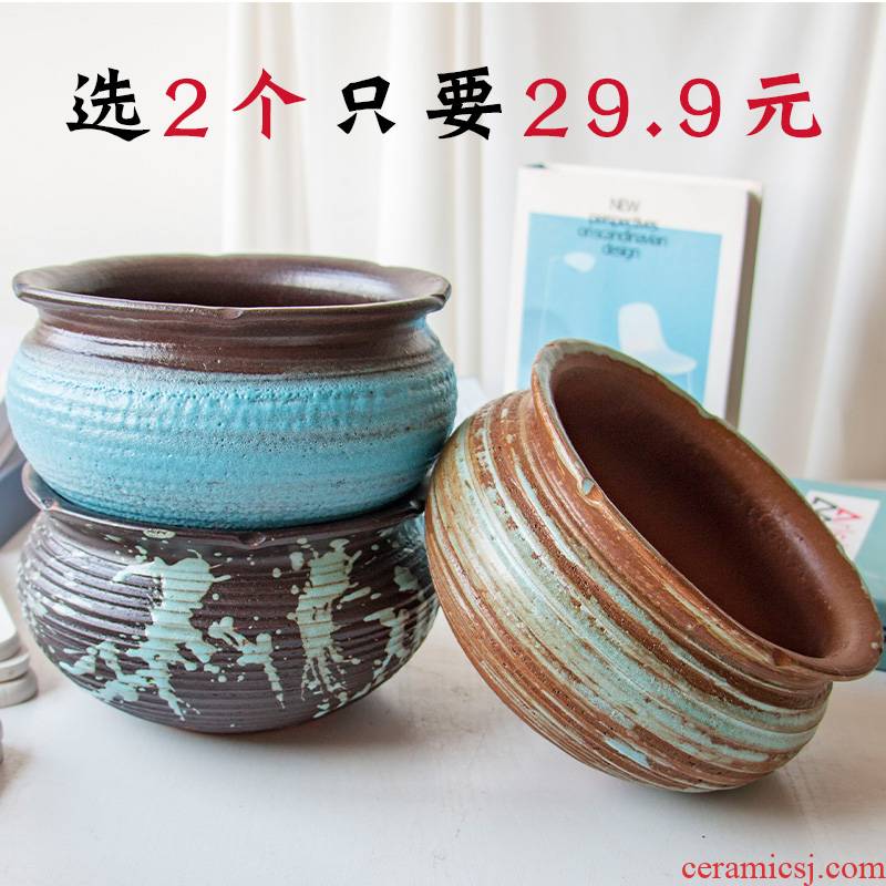 Extra large plant pot is more meat flowerpot more coarse pottery, green plant old running the creative other ceramic platter on sale