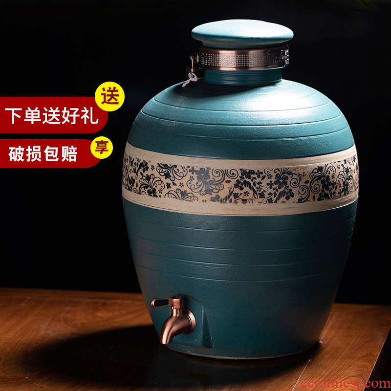 Jingdezhen ceramic jars it bottle sealed jar pot home (50 kg/mercifully jars