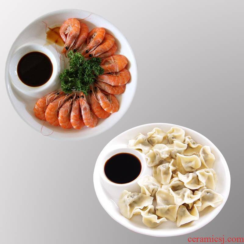 Creative dumplings dribbling vinegar disc ceramic tableware shrimp dish dish home fries snacks dish breakfast dish fruit bowl