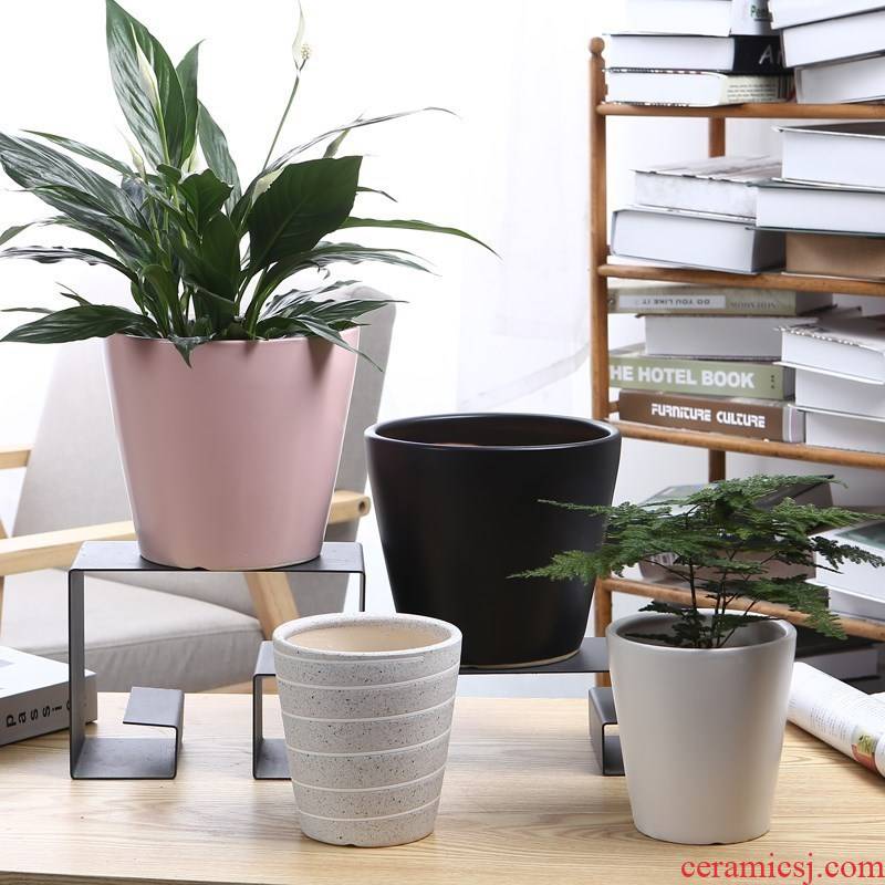 To decorate medium plant diameter circular flower pot household ceramics large is suing potted dormitory aloe individual.