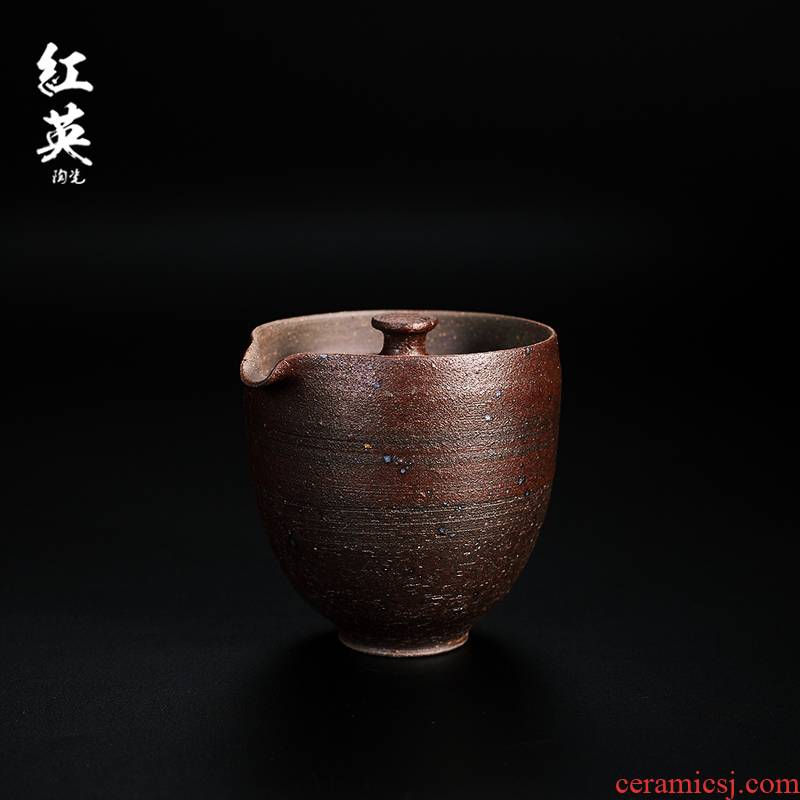 Red the jingdezhen ceramic crack cup teapot coarse pottery checking kung fu tea pot home tea restoring ancient ways