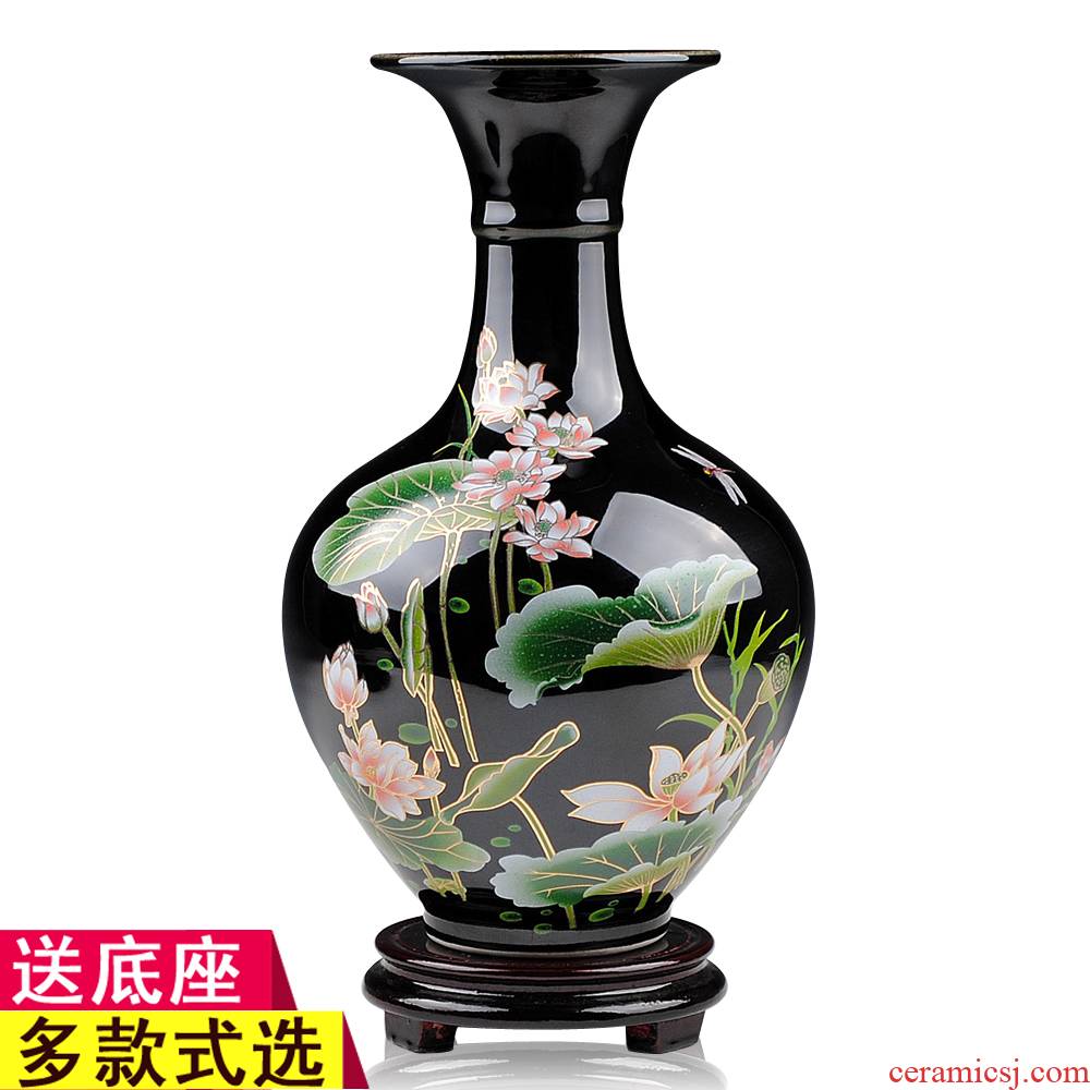 P6 jingdezhen ceramics vase furnishing articles sitting room flower arrangement of modern Chinese style household TV ark, wine ornament porcelain