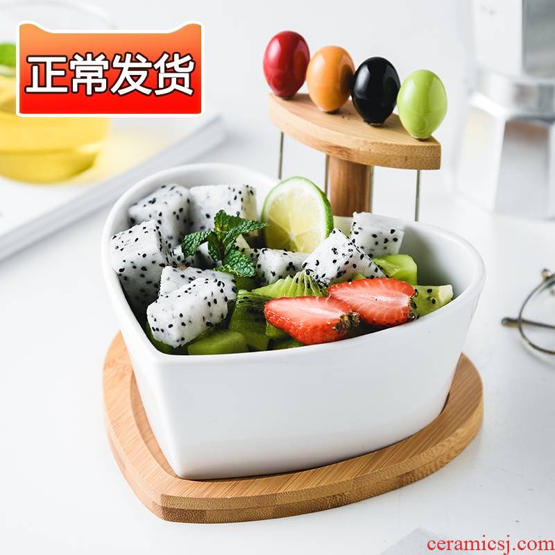 Choi pomelo web celebrity fruit bowl ceramic creative move candy dish of I sitting room home with a fork salad bowl for dessert