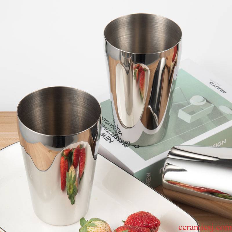 Choi pomelo 304 stainless steel with a cup of ultimately responds a cup of fruit juice milk cup cup beer cup
