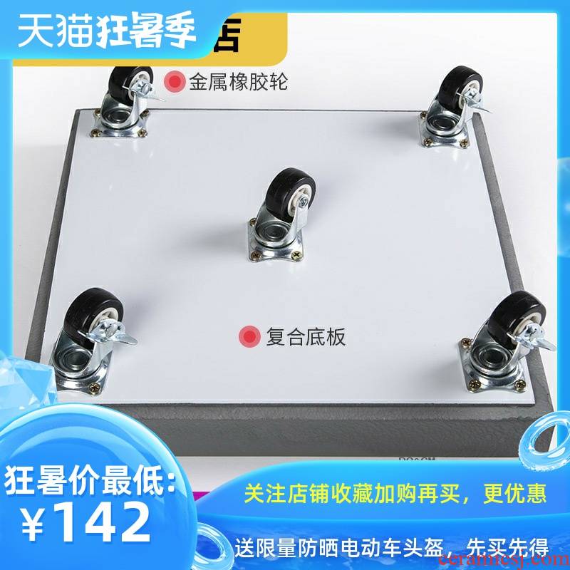 The Universal form rich, tray can cement plastic imitation round the base by water moving tetragonal flowerpot leakproof household appliances pulleys