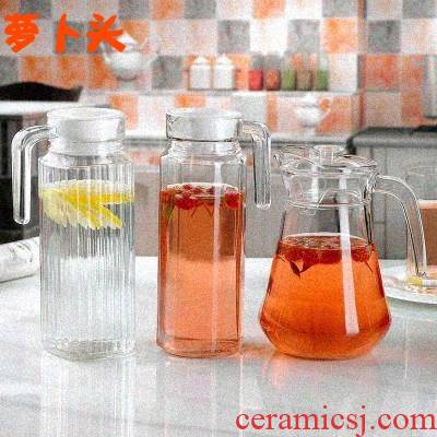 Cool creative ceramic cup with a glass kettle large - capacity glass suits for contracted home sitting room 6 pack with pallet