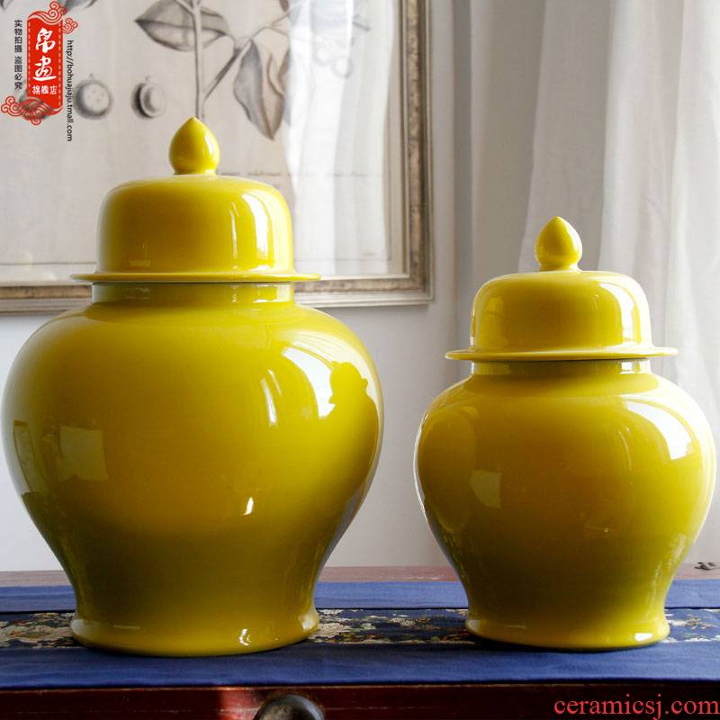 Open to booking a general model of jingdezhen ceramic bottle of blue ceramic pot of flowers of Chinese style household soft outfit place adorn article