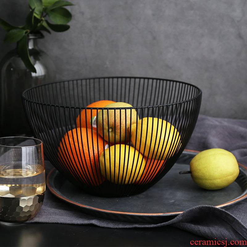 WUXIN web celebrity fruit basket household creative modern fruit bowl northern wind contracted sitting room tea table ins snack plate