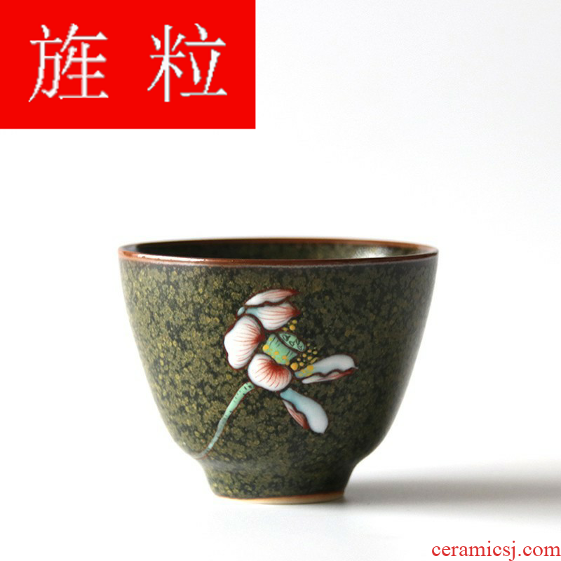 Continuous grain of dust glaze ceramic cups built light porcelain flower sample tea cup cup tea bowl, cup from the master