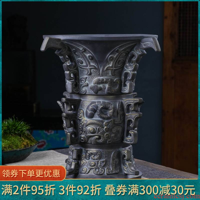 Jingdezhen ceramic wine jars five pounds put seal archaize of mercifully wine bottle furnishing articles home empty wine bottle up cylinder