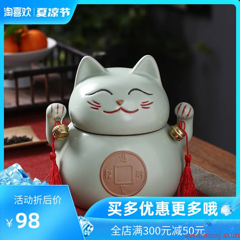 Chang plutus cat ceramic crown caddy fixings your up with dried fruit large seal storage tank sitting room adornment tea tins