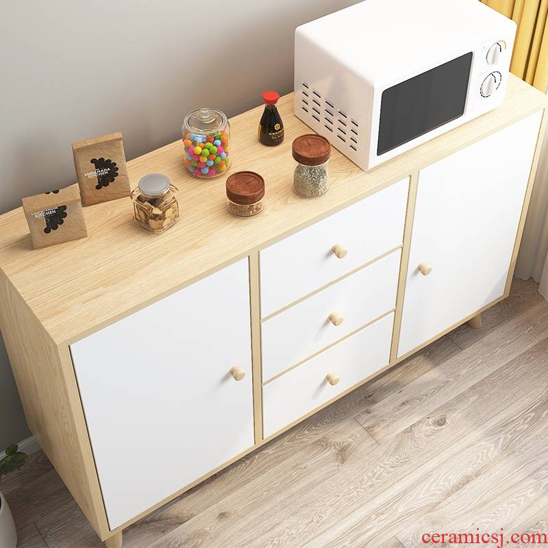 Eat edge ark, I and contracted household storage cabinet with Scandinavian simple kitchen feel economical cupboard tea tank