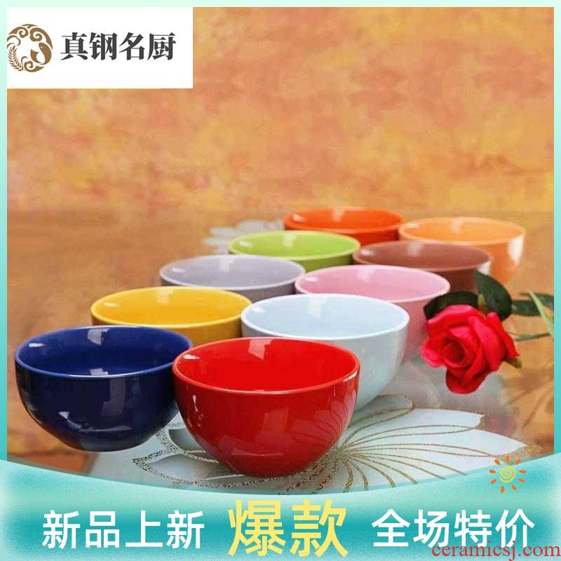 The Chinese style and contracted bowl dish up tableware candy color suits for ikea with restoring ancient ways