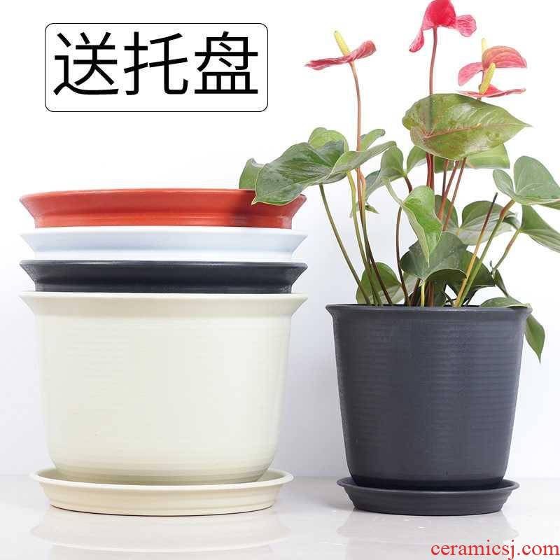 Other plastic oversized Nordic style flowerpot meaty plant a balcony round ceramic flower pot
