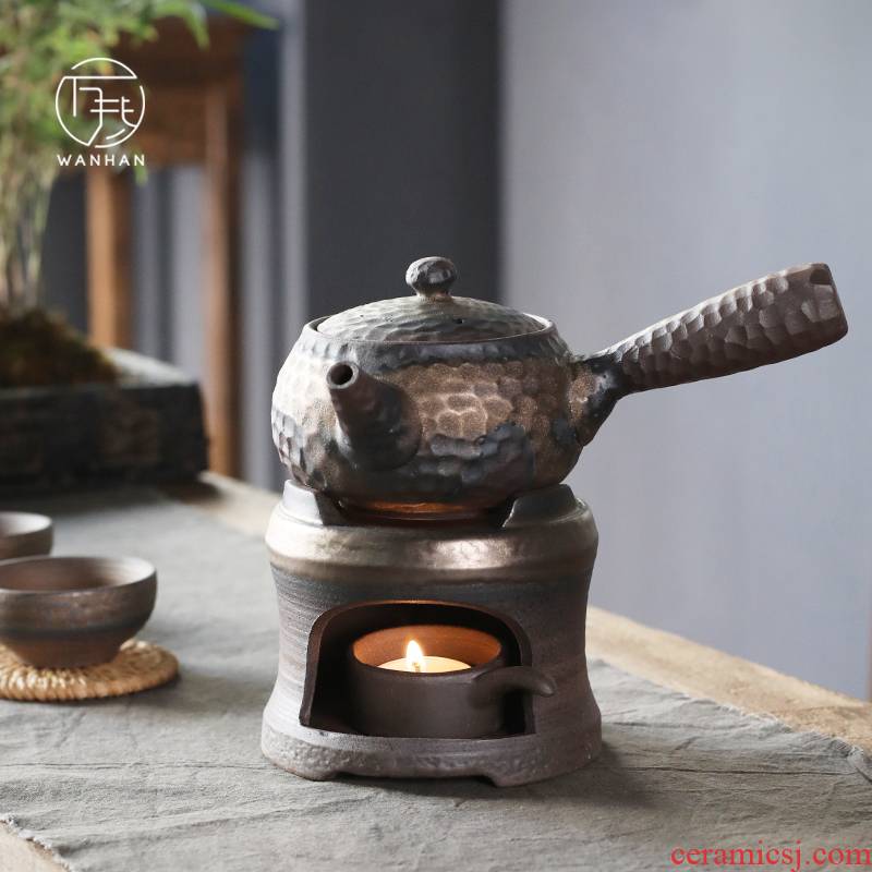 Coarse pottery hammer side boil pot of ceramic Japanese based heating pot set teapot household kung fu tea pot