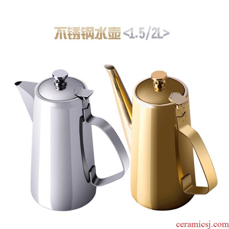 Cold upset stainless steel kettle ltd. restaurants and thicken hotpot restaurant soup kettle hotel room home the teapot