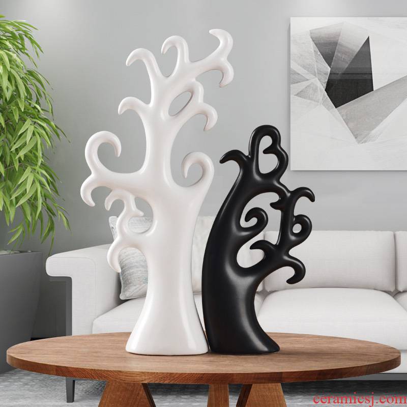The sitting room The bedroom wine accessories marriage tree Nordic furnishing articles furnishing articles creative ceramic crafts are love gift