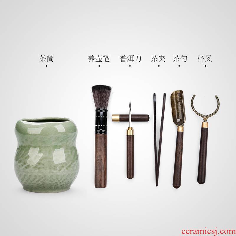 Creative elder brother up kung fu tea accessories tea spoon, knife ChaGa YangHuBi tea six gentleman tea accessories