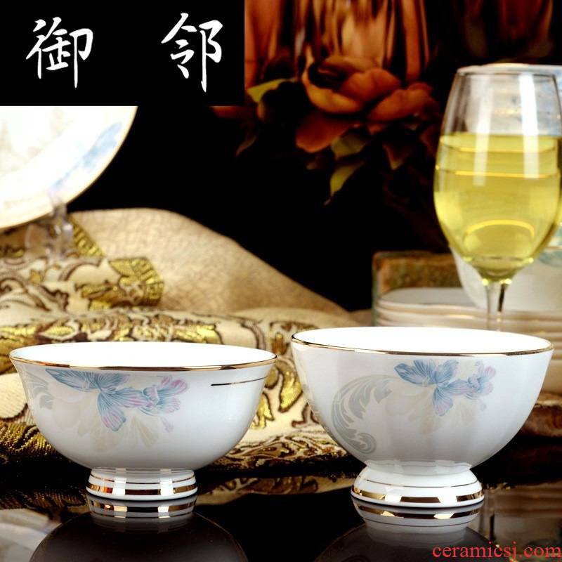 Propagated cutlery sets jingdezhen ceramic tableware 60 head of Paris in the spring of sea continental dishes dishes suit