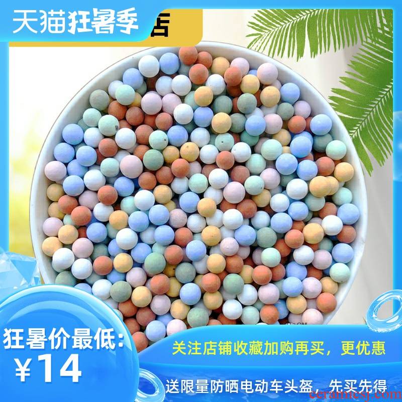 Rich, flowers at the bottom ceramsite hydroponic flower shop surface backfill color more of clay grain of lightweight breathable toilet
