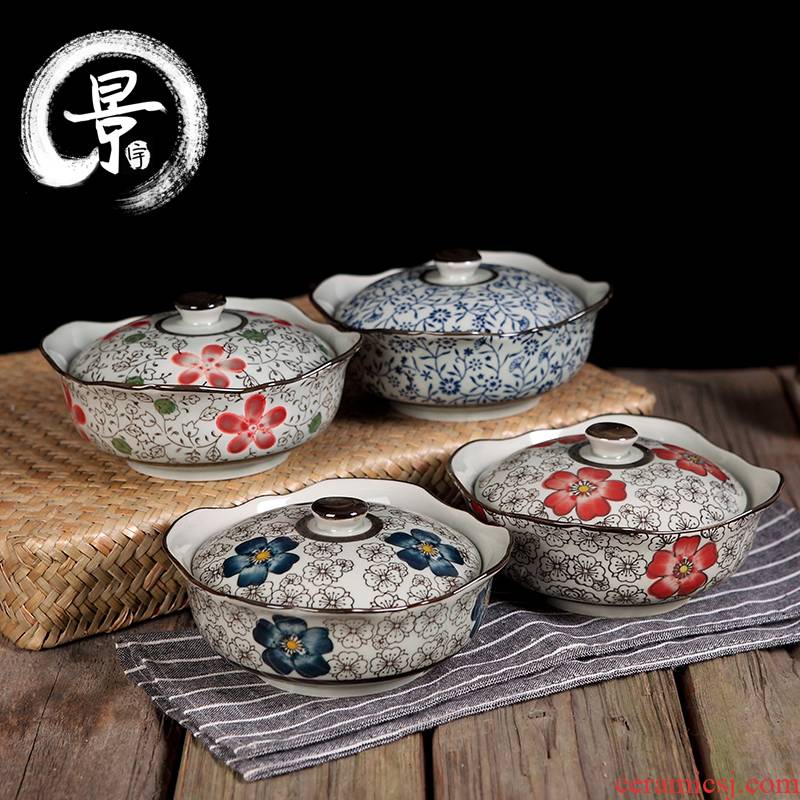 Japanese ceramics tableware bowls 5.5 inch rice bowls tureen steaming bowl and wind dense eggs bowl bowl bowl of stew