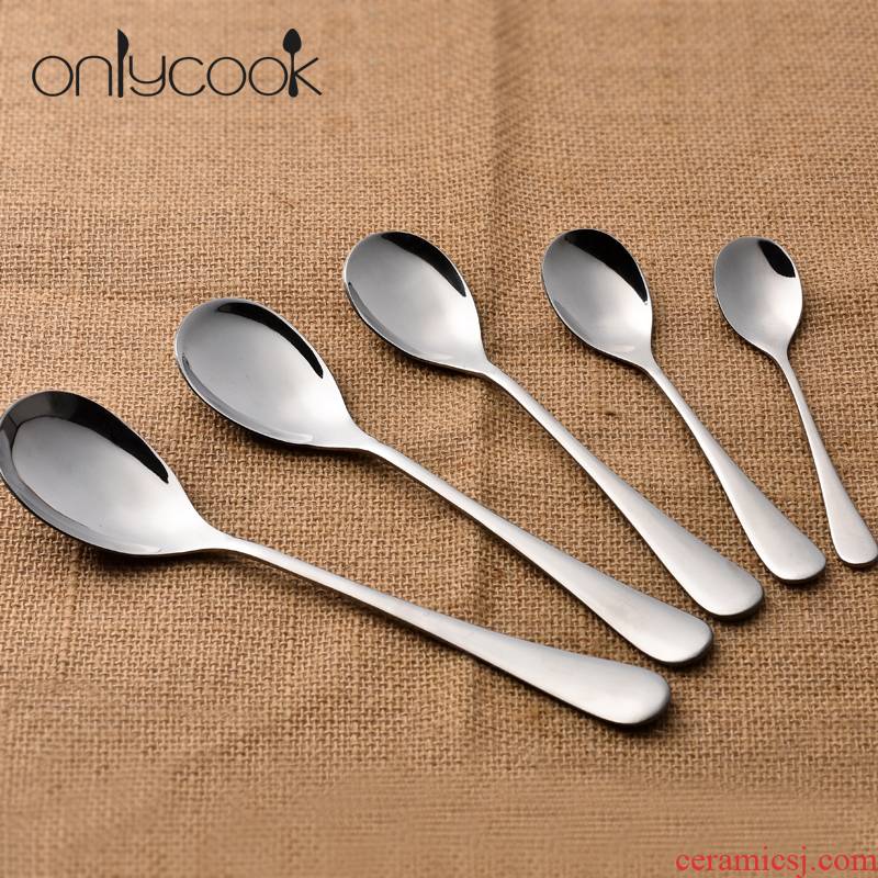 Onlycook Korean spoon set stainless steel spoon, spoon, spoons, spoons to eat children teaspoons of tableware