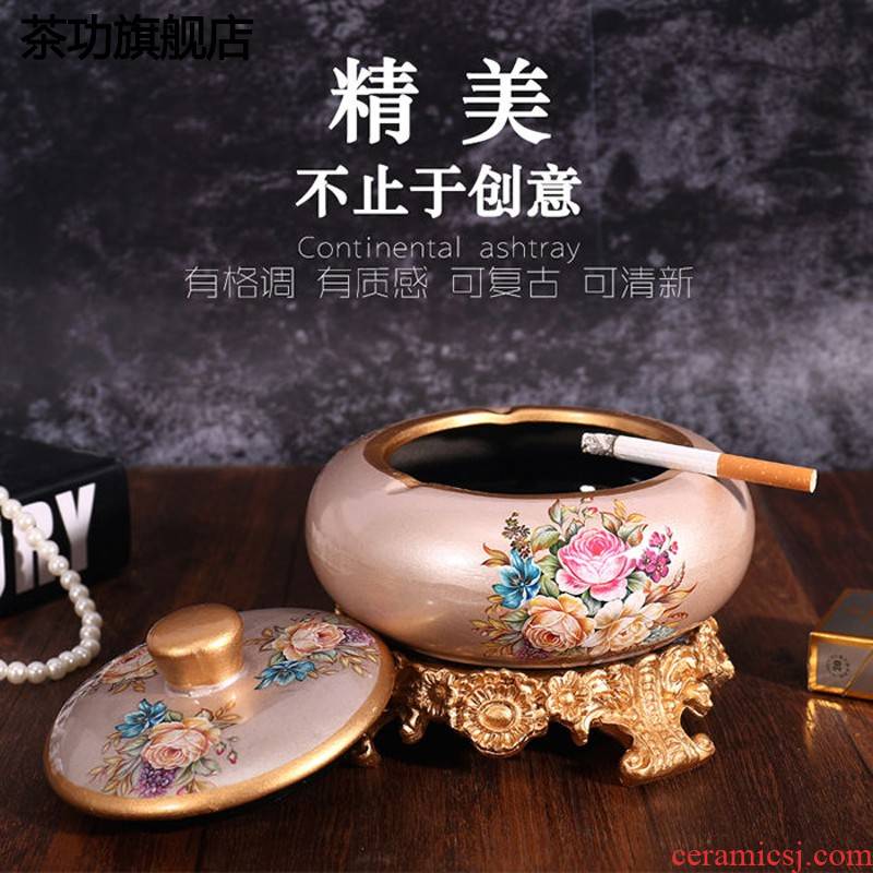 European large home sitting room tea table ashtray ashtray ceramics creative move furnishing articles ornaments ashtray