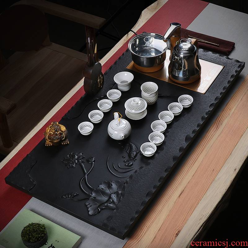 True sheng sharply stone tea tray was kung fu tea set automatic water tea kettle body home tea sea