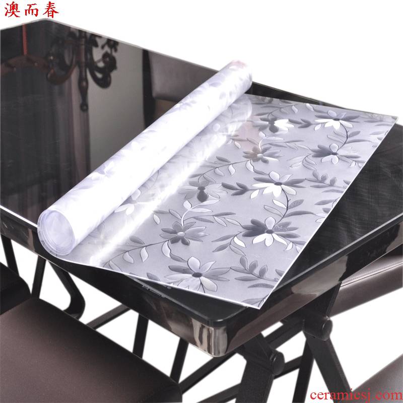 Macao tasteless soft glass, PVC tablecloth waterproof and hot oil, the disposable plastic transparent table pads thick tea table