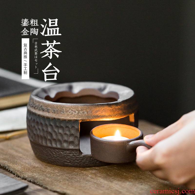 Temperature ceramic tea sets tea stove gold candles base heat insulation Temperature restoring ancient ways wine warm tea, tea accessories