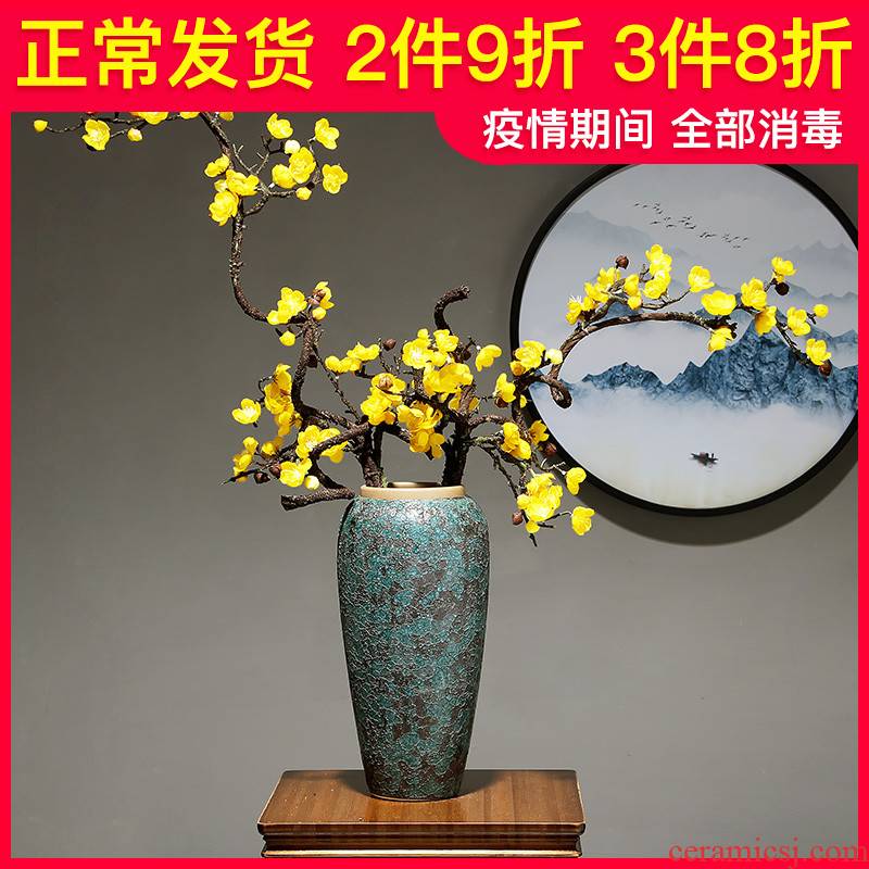 Light ceramic vase European key-2 luxury household table dry flower arranging flowers decorate the sitting room porcelain porcelain crafts