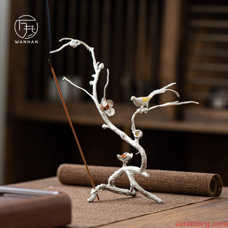 Tin, creative incense inserted on the pay-per-tweet branches sweet little zen Japanese joss stick inserted the Japanese tea taking tea furnishing articles