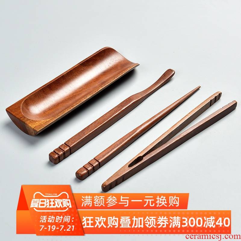 Bamboo tea is 4 times grilled chicken wings hua limu tea spoon ChaGa TSP tea tea holder kung fu tea tea accessories