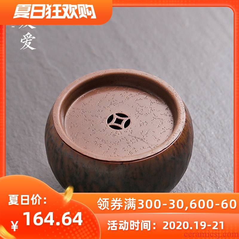 Love red copper pot of construction water tea wash to dry terms plate writing brush washer tea accessories pure copper cup small water jar water dish washing