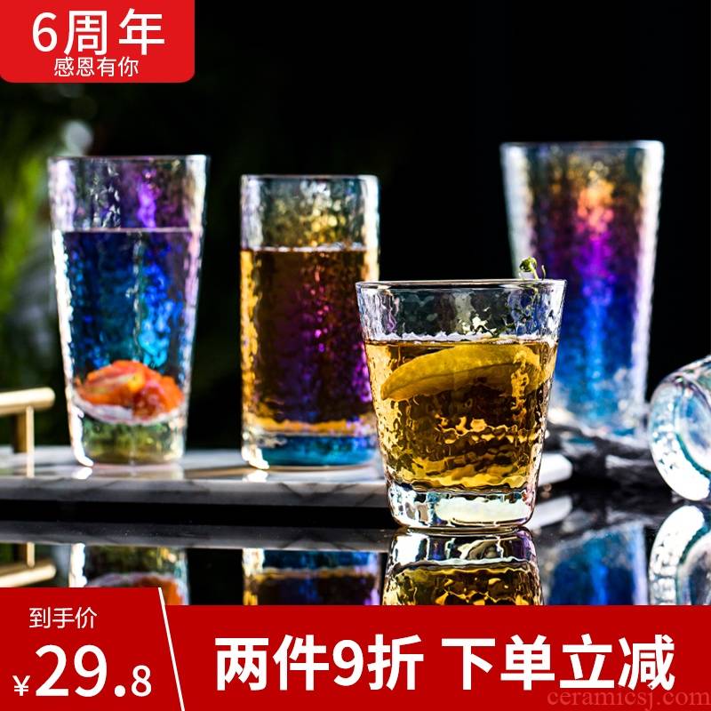 Web celebrity ins manual dazzle see hammer glass glass cup cup home sitting room tea juice drinks cup