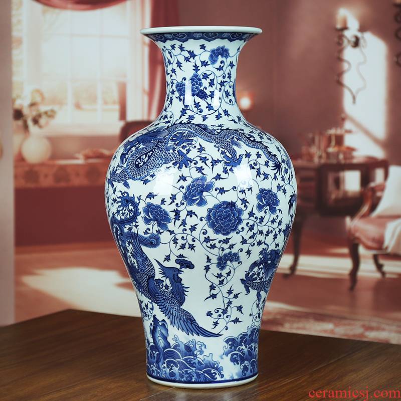 Jingdezhen ceramics I ground vase household act the role ofing is tasted furnishing articles milk powder gold and silver moon cakes through the sitting room