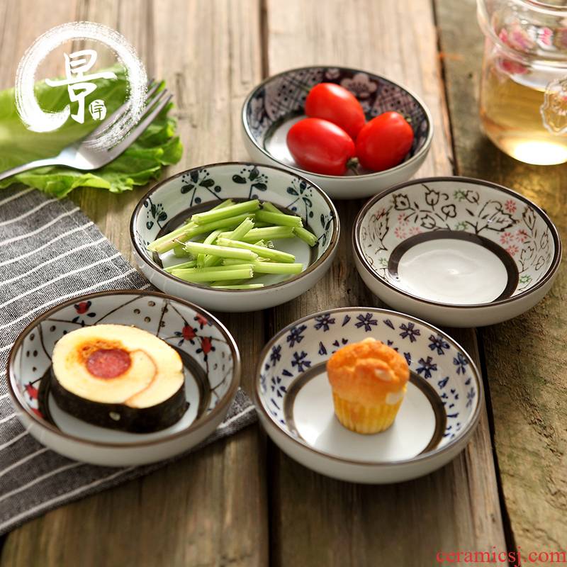 Japanese dip creative little dish suits for ipads plate of household snack dishes butterfly small plate ceramic plate