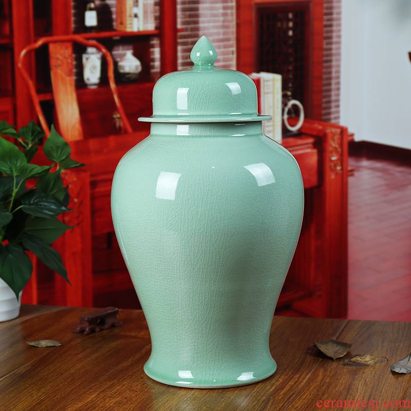 Archaize of jingdezhen ceramics slicing storage tank caddy fixings sealed tank general candy jar jar furnishing articles in the living room