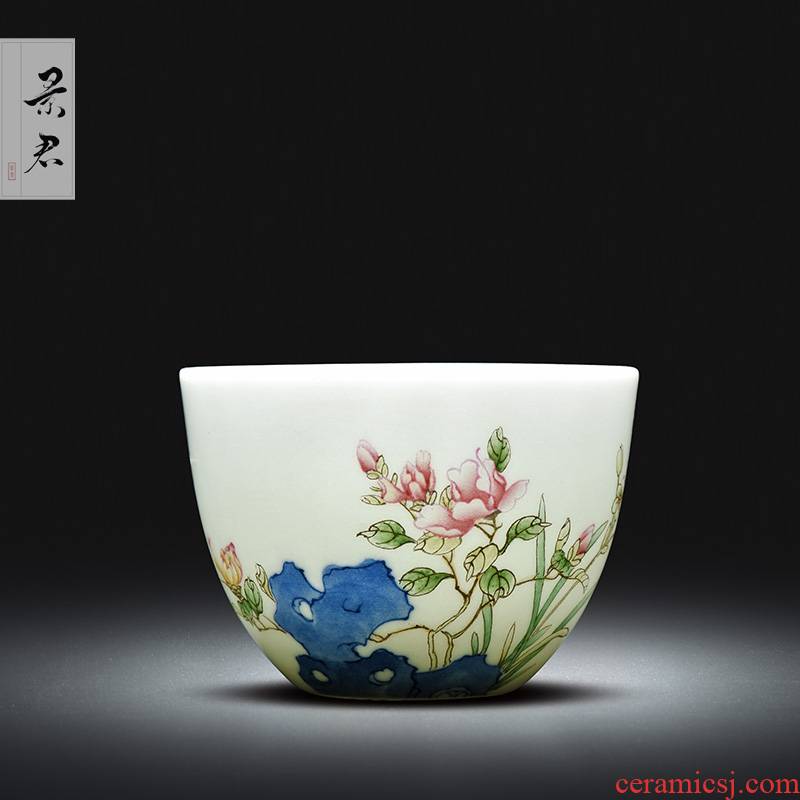 Jingdezhen ceramic porcelain enamel see all hand sample tea cup kung fu tea cup ceramic cup personal Lord