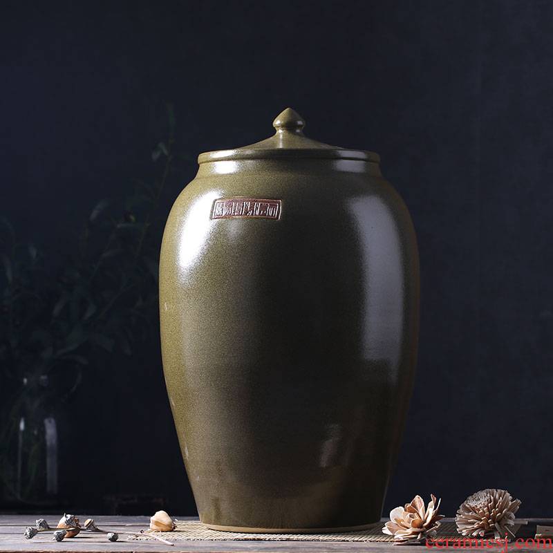 Period of ceramic barrel oil tank oil cylinder of jingdezhen ceramic jar jar jar 50 kg 100 jins